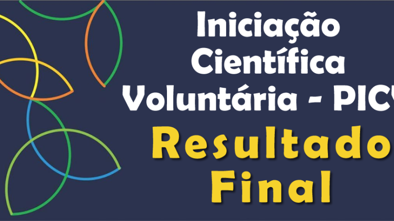 Edital 07/2025 PROPPG-UFRRJ – PICV-2025/2026: Resultado Final